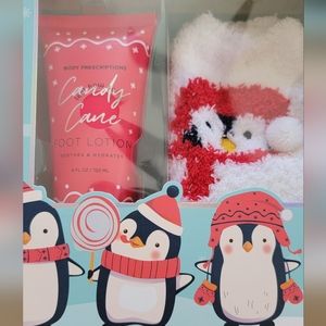 New cozy socks and foot lotion